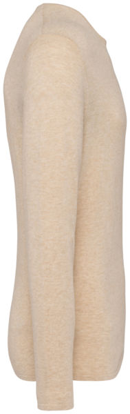 Pull Lyocell Tencel H | Pull publicitaire Beige Sand Heather 1