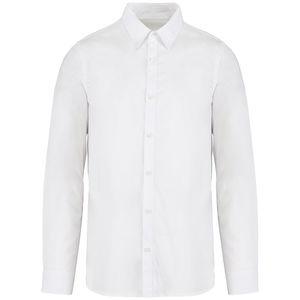 Chemise coton twill H | Chemise publicitaire Washed White 1