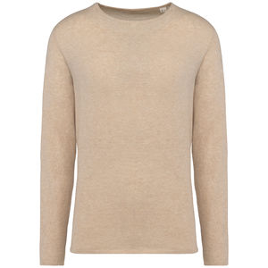 Pull Lyocell Tencel H | Pull publicitaire Beige Sand Heather 3