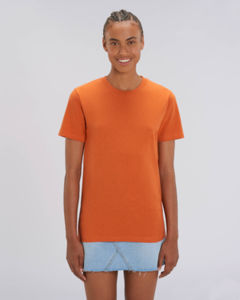 T-shirt jersey bio | T-shirt personnalisé Black Heather Orange 1