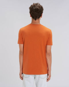 T-shirt jersey bio | T-shirt personnalisé Black Heather Orange 4