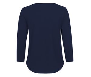 T-shirt 3/4 coton bio F | T-shirt personnalisé Navy 1