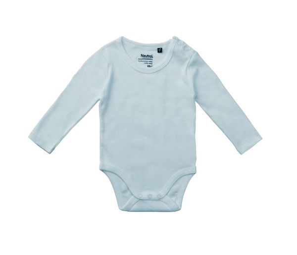 Body bébé long éco | Body bébé publicitaire Light Blue