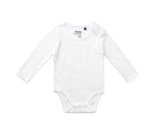 Body bébé long éco | Body bébé publicitaire White