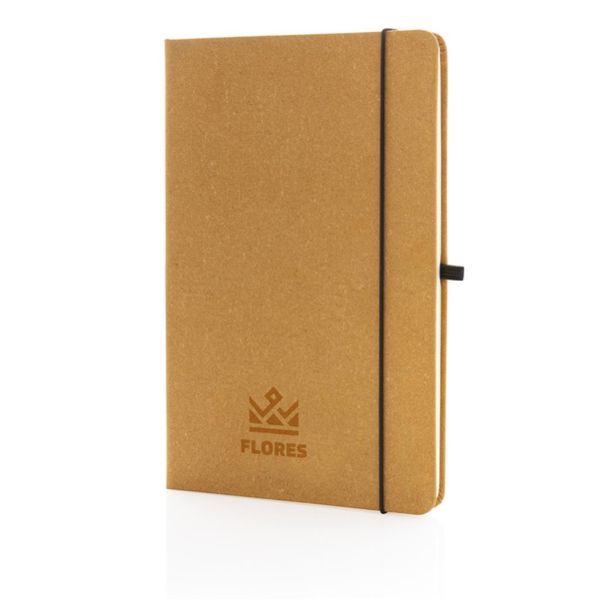 Carnet cuir recyclé | Carnet personnalisé Brown 6