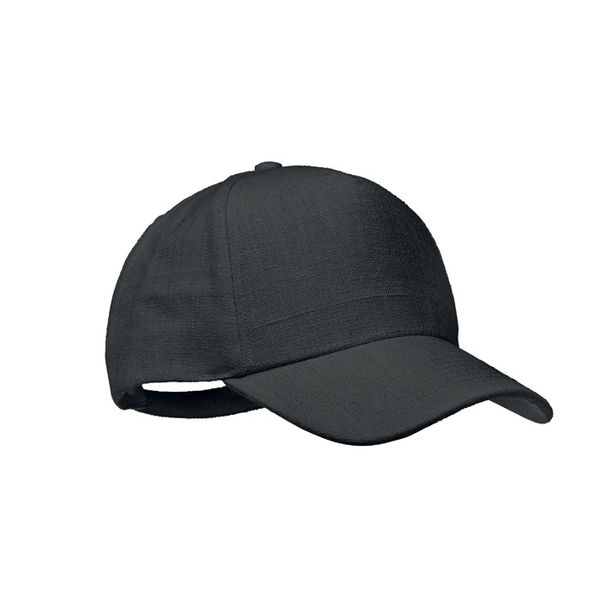 Casquette 5 pans chanvre | Casquette personnalisée Black