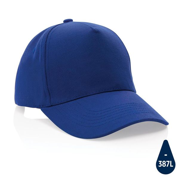 Casquette coton recyclé  | Casquette publicitaire Blue