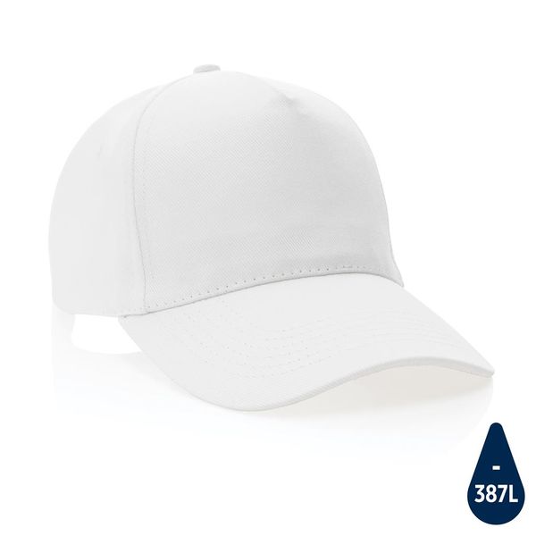 Casquette coton recyclé  | Casquette publicitaire White