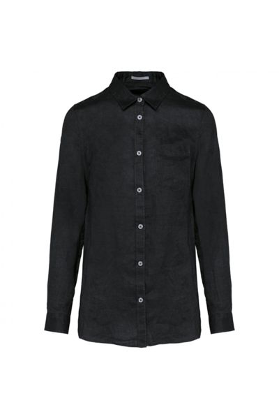 Chemise en lin F | Chemise personnalisée Black