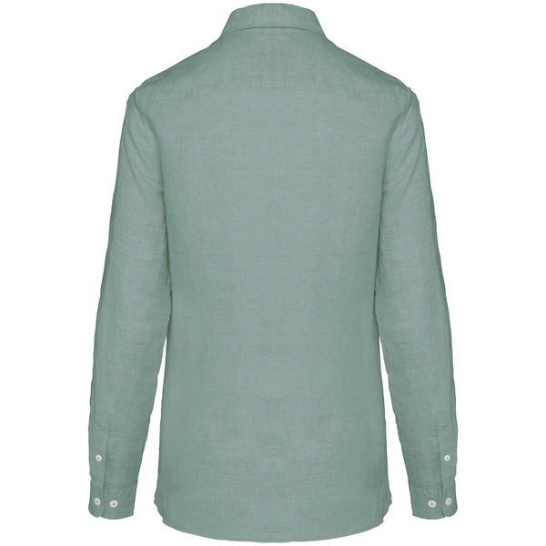 Chemise en lin F | Chemise personnalisée Jade green