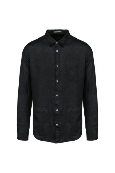 Chemise en lin H | Chemise personnalisée Black