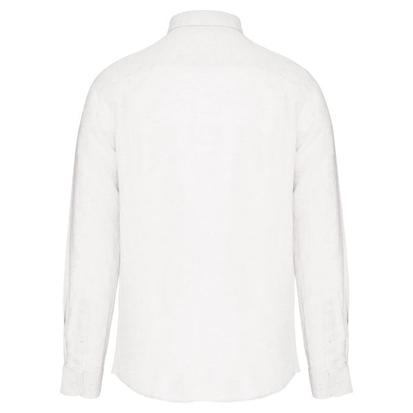 Chemise en lin H | Chemise personnalisée White