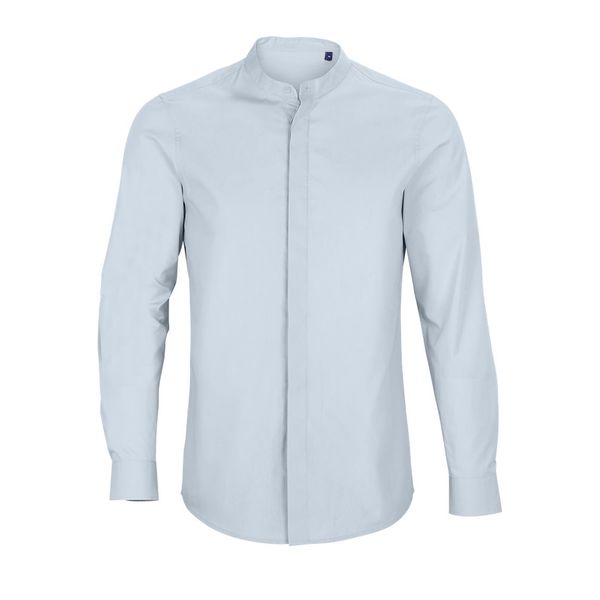 Chemise bio recyclée Bart Men | Chemise personnalisée Bleu léger