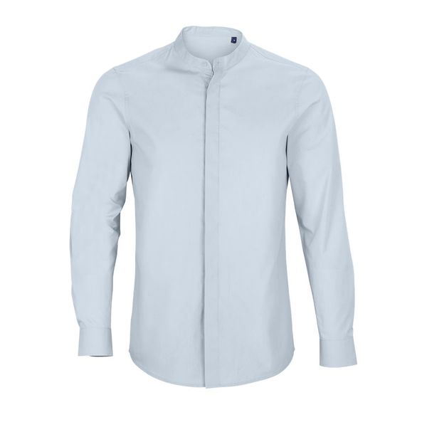 Chemise bio recyclée Bart Men | Chemise personnalisée Bleu léger