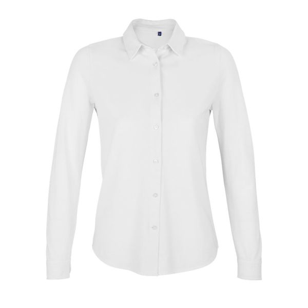 Chemise coton bio Basile Women | Chemise publicitaire Blanc optique