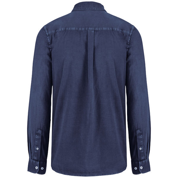 Chemise coton twill H | Chemise publicitaire Washed navy 