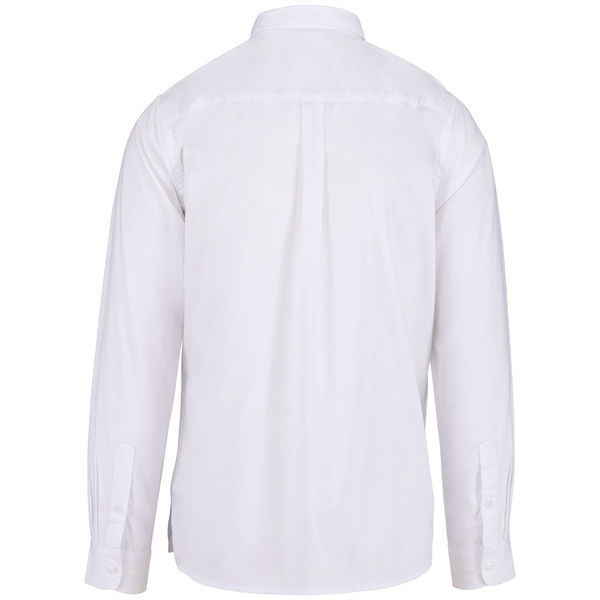 Chemise coton twill H | Chemise publicitaire Washed White
