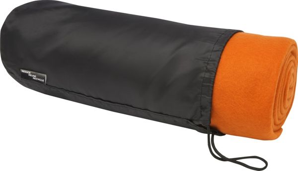 Couverture rPET Willow | Couverture publicitaire Orange