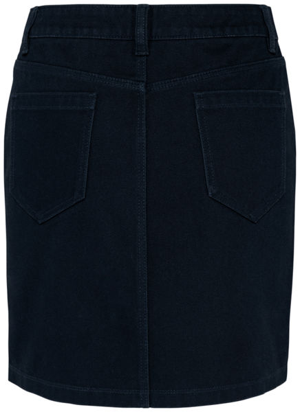 Jupe droite coton | Jupe publicitaire Navy Blue
