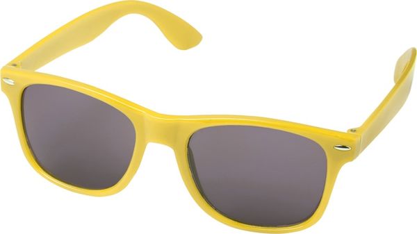 Lunettes recyclées Sun Ray | Lunettes de soleil publicitaires Jaune