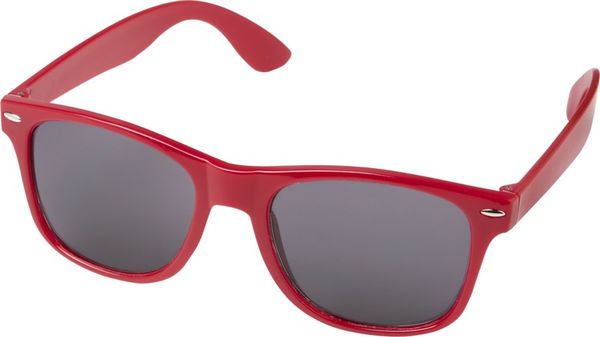 Lunettes recyclées Sun Ray | Lunettes de soleil publicitaires Rouge