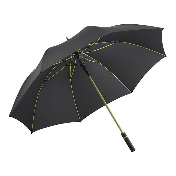 Parapluie golf écoconçu | Parapluie golf personnalisé Noir Lime 5