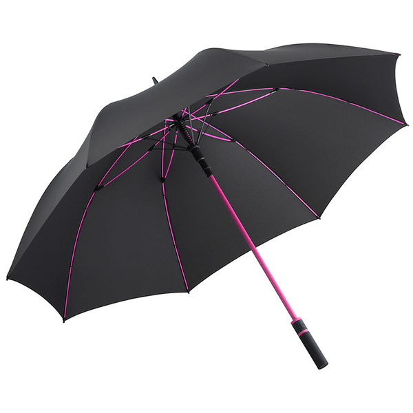 Parapluie golf écoconçu | Parapluie golf personnalisé Noir Magenta