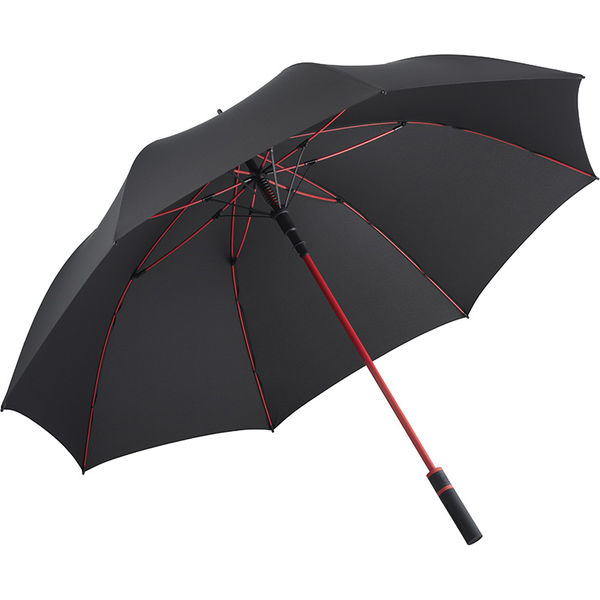 Parapluie golf écoconçu | Parapluie golf personnalisé Noir Rouge