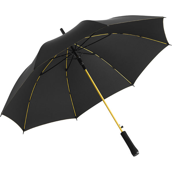 Parapluie perso écoconçu | Parapluie personnalisé Noir Jaune