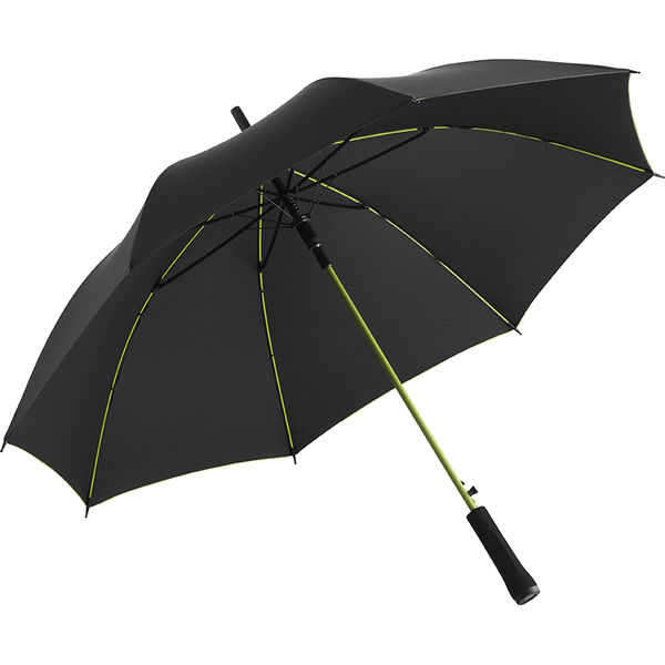 Parapluie perso écoconçu | Parapluie personnalisé Noir Lime