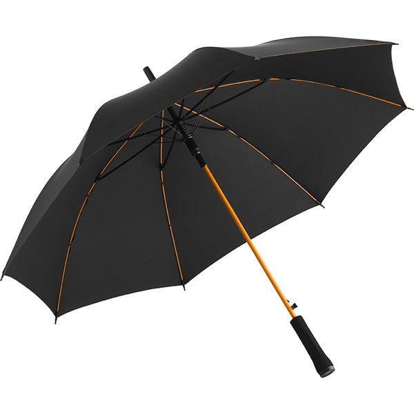 Parapluie perso écoconçu | Parapluie personnalisé Noir Orange