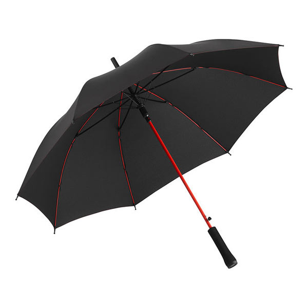 Parapluie perso écoconçu | Parapluie personnalisé Noir Rouge