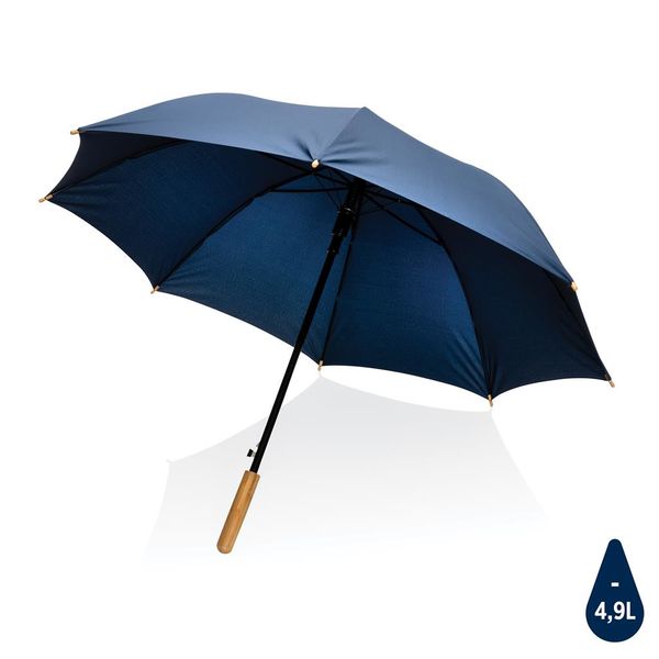 Parapluie rPTET bambou | Parapluie personnalisé Navy