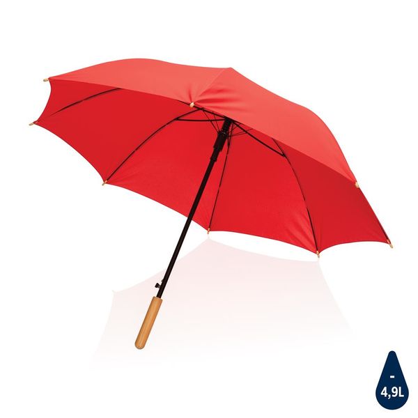 Parapluie rPTET bambou | Parapluie personnalisé Red