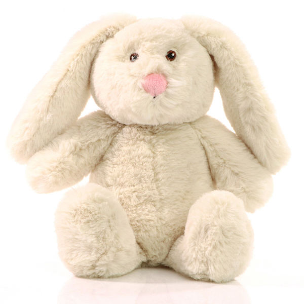 Peluche lapin rPET | Peluche publicitaire Crème