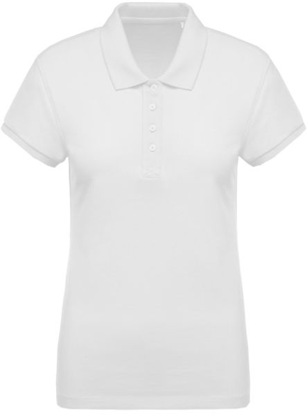 Polo bio court F | Polo personnalisé White