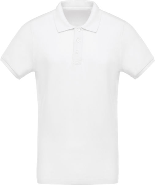 Polo bio court H | Polo personnalisé White