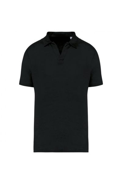 Polo lin H | Polo publicitaire Black