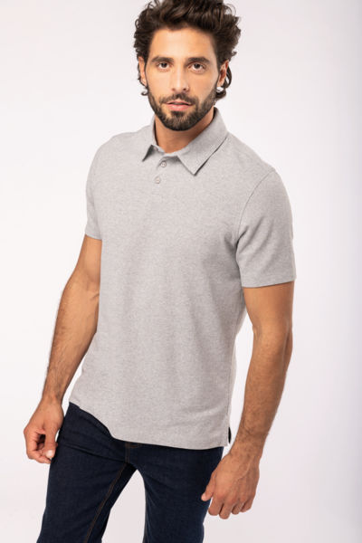 Polo recyclé H | Polo publicitaire Recycled Anthracite Heather 3