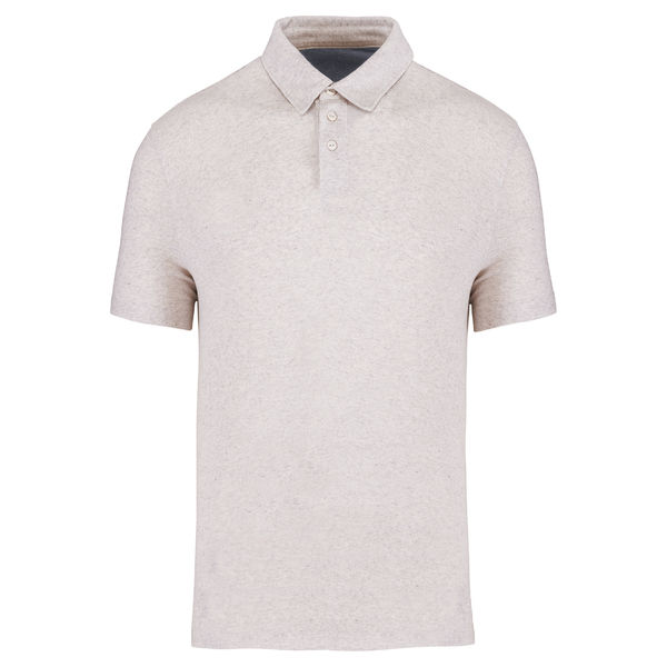 Polo recyclé H | Polo publicitaire Recycled cream heather