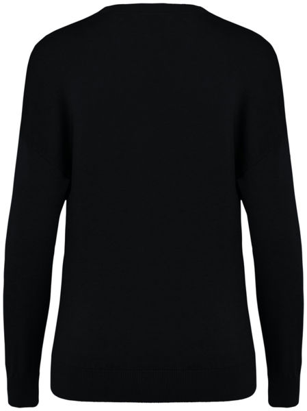 Pull V Lyocell F | Pull publicitaire Black