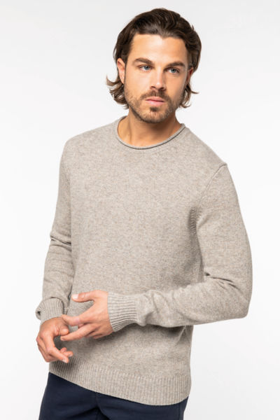 Pull laine mérinos H | Pull personnalisé Gravel Heather 5