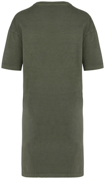 Robe t-shirt | Robe t-shirt personnalisable Washed Organic Khaki