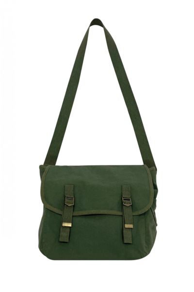 Sac besace coton bio | Sac besace publicitaire Washed Organic Khaki