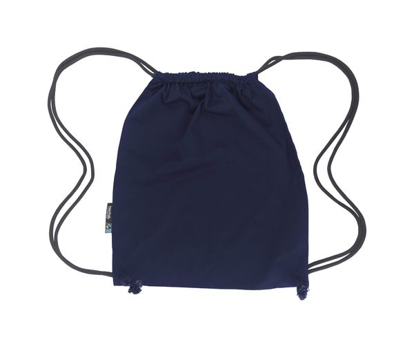 Sac corde coton bio | Sac à dos publicitaire Navy