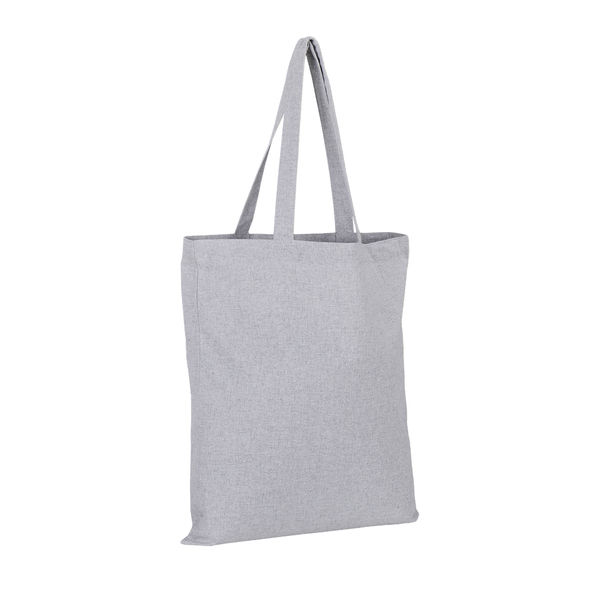 Sac écoresponsable | Sac de shopping personnalisé Gris chiné