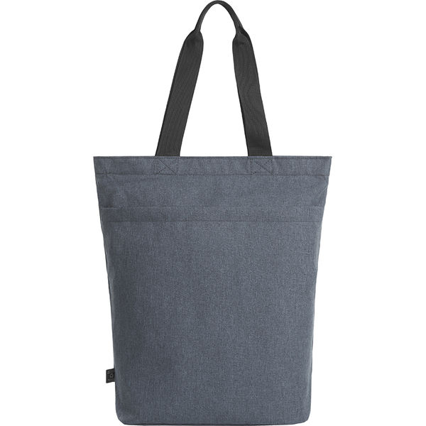 Sac recyclé Halfar | Sac shopping personnalisé Bleu gris mélange