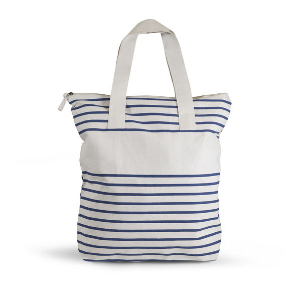 Biobeach avec fond | Sac shopping publicitaire Bleu marine