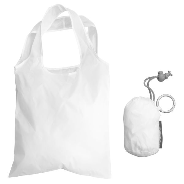 Sac pliable en rPET | Sac shopping publicitaire Blanc