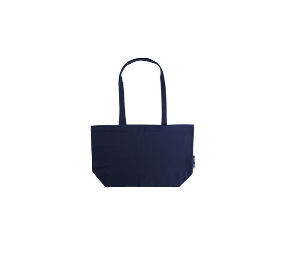 Sac soufflet coton bio | Sac de shopping publicitaire Navy